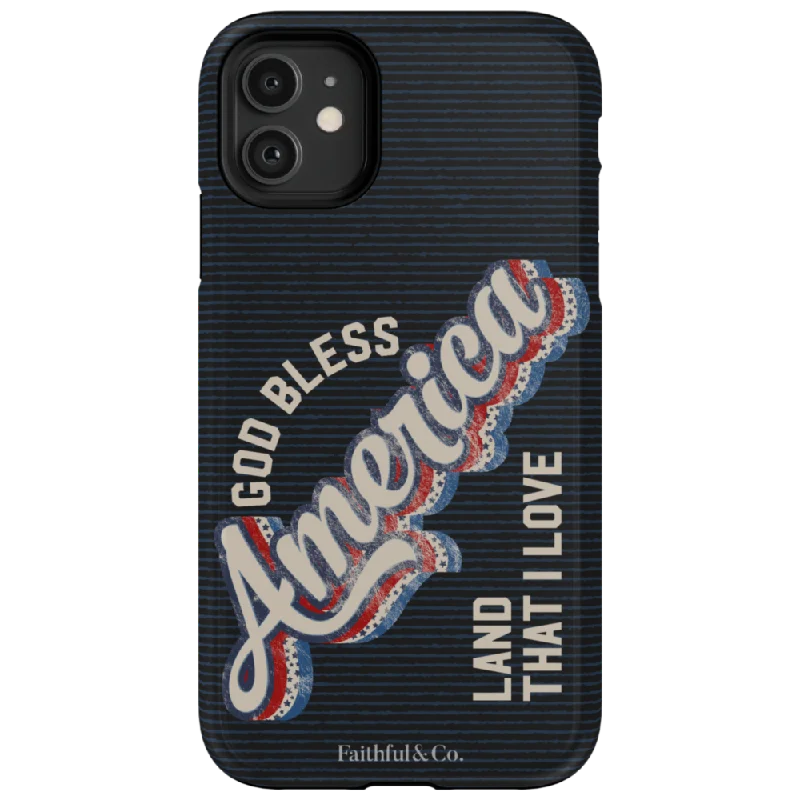 God Bless America Tough Phone Case