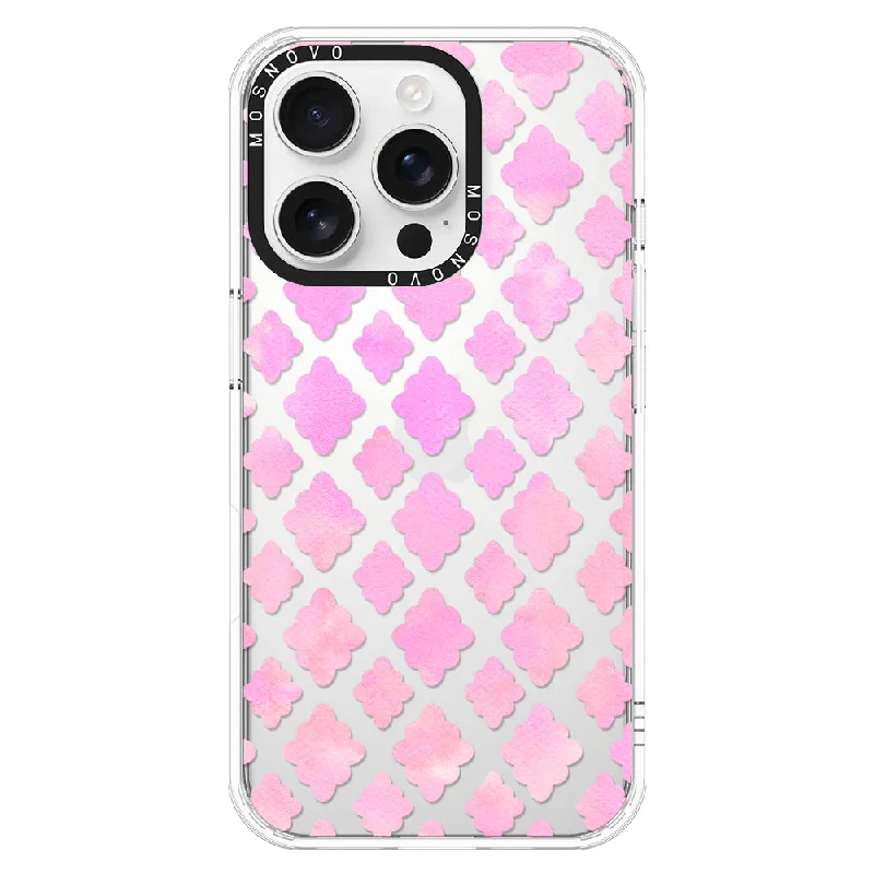 Pink Flower Diamond Phone Case - iPhone 16 Pro Case