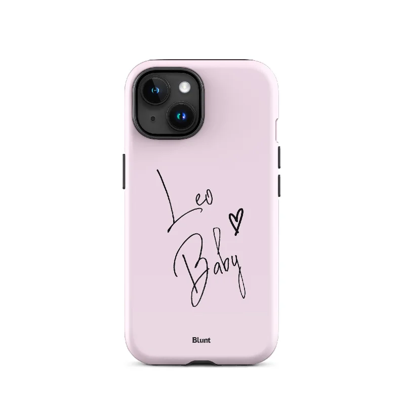 Pink Leo Baby iPhone Case