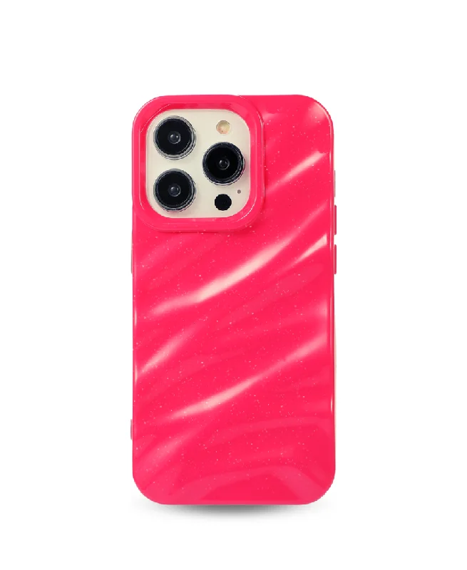 Hot Pink Ripple Phone Case