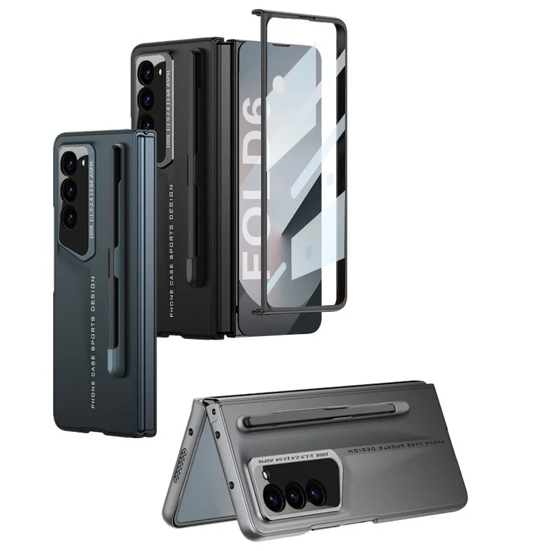 Streamline Body Hard PC Ultra-thin Protection Phone Case Screen Protector With Pen Slot For Samsung Galaxy Z Fold 6