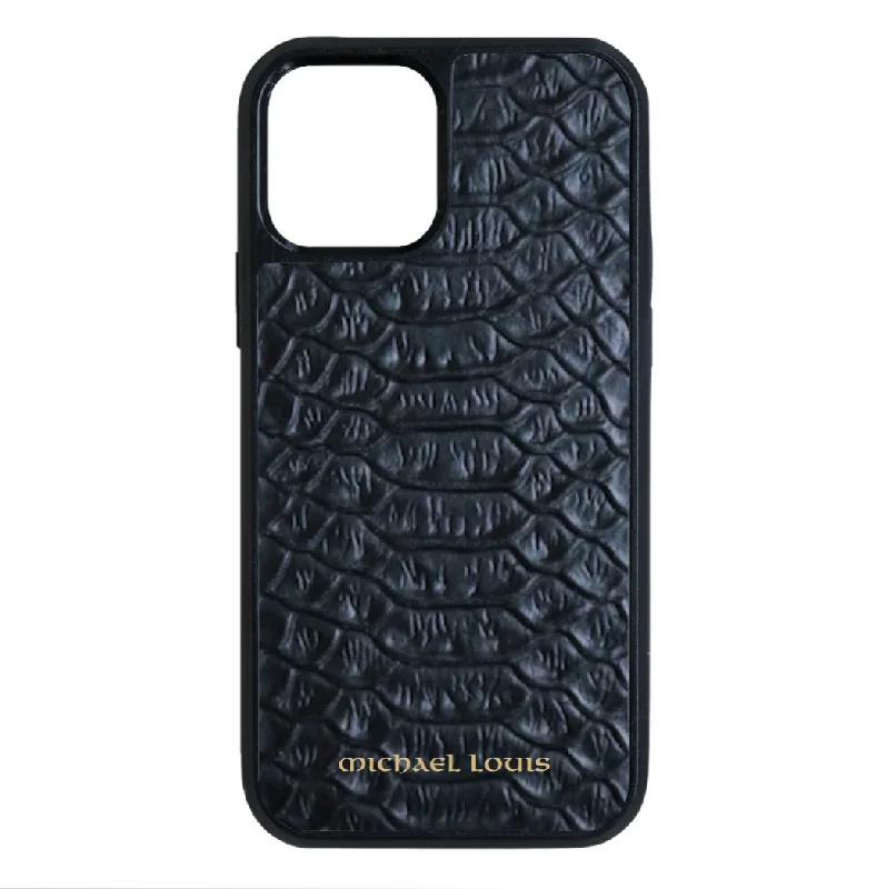 Black Python iPhone 15 Pro Case