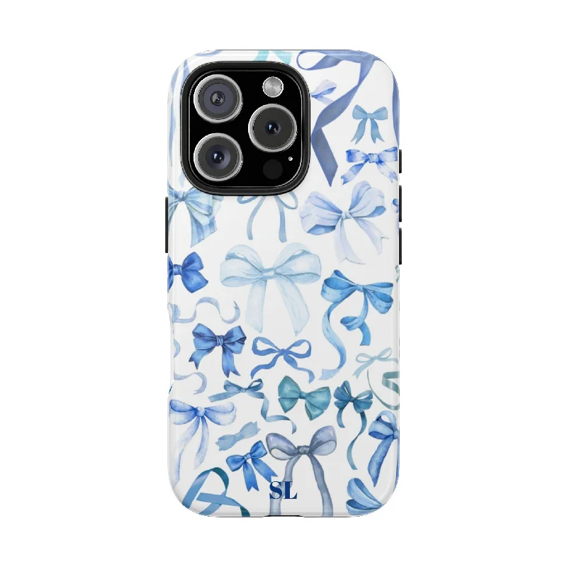 Blue Bows iPhone 16 Case