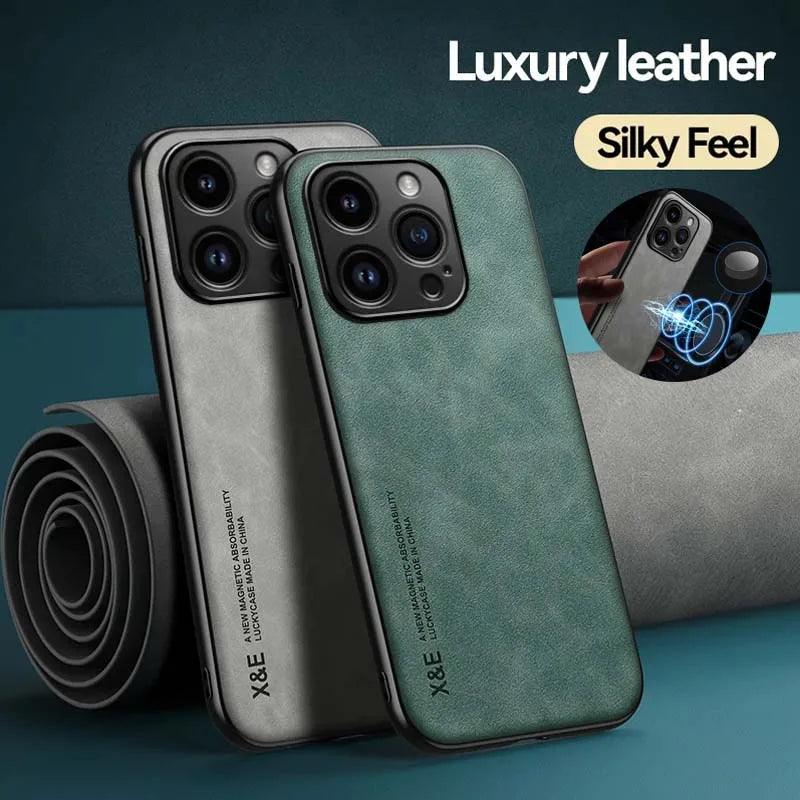 Case For iPhone 15 14 13 12 11 Pro Max Plus 13 12 Mini 8 7 Plus SE X XR Luxury Protective Cover Car Holder Phone Coque Fundas