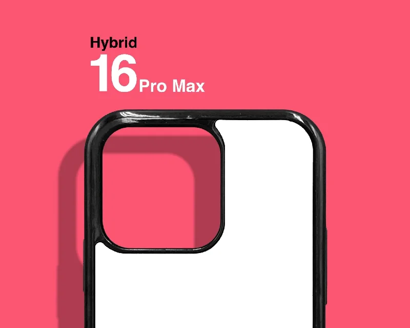 Hybrid 2-in-1 Sublimation Cases for Apple iPhone 16 Pro Max