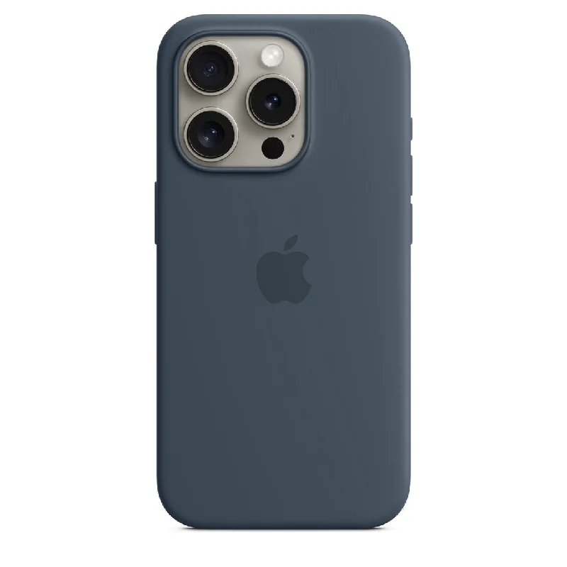 iPhone 15 Pro Max  Premium Silicone Case - Storm Blue