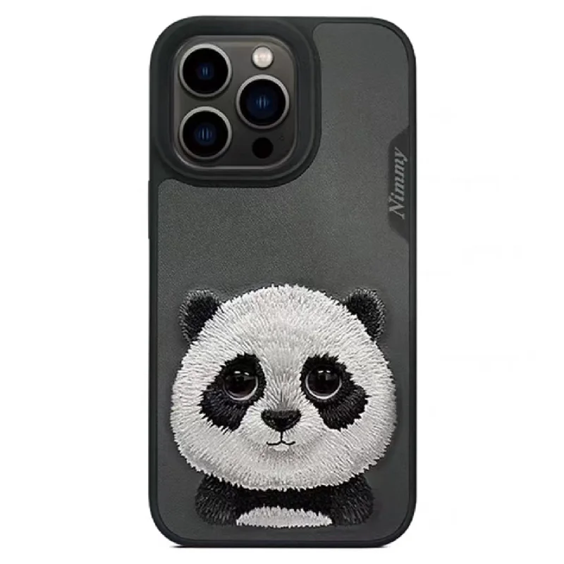 NIMMY For iPhone 13 Pro Max 6.7 inch Shockproof Phone Case with Embroidery Anti-Slip Scratch Resistant Protective Cover