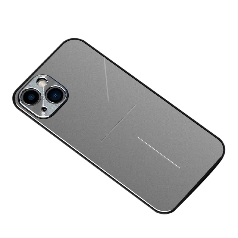 R-JUST RJ-52 Three-line Design Waterproof Scratch-resistant Aluminum Alloy + TPU Phone Case for iPhone 13 6.1 inch