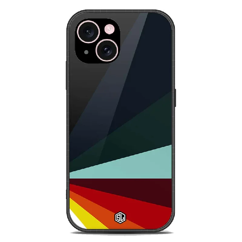 Retro Stripes Series Soft Phone Case - Premium Glass Case - iPhone 15