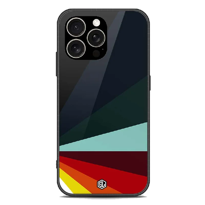 Retro Stripes Series Soft Phone Case - Premium Glass Case - iPhone 15 Pro Max