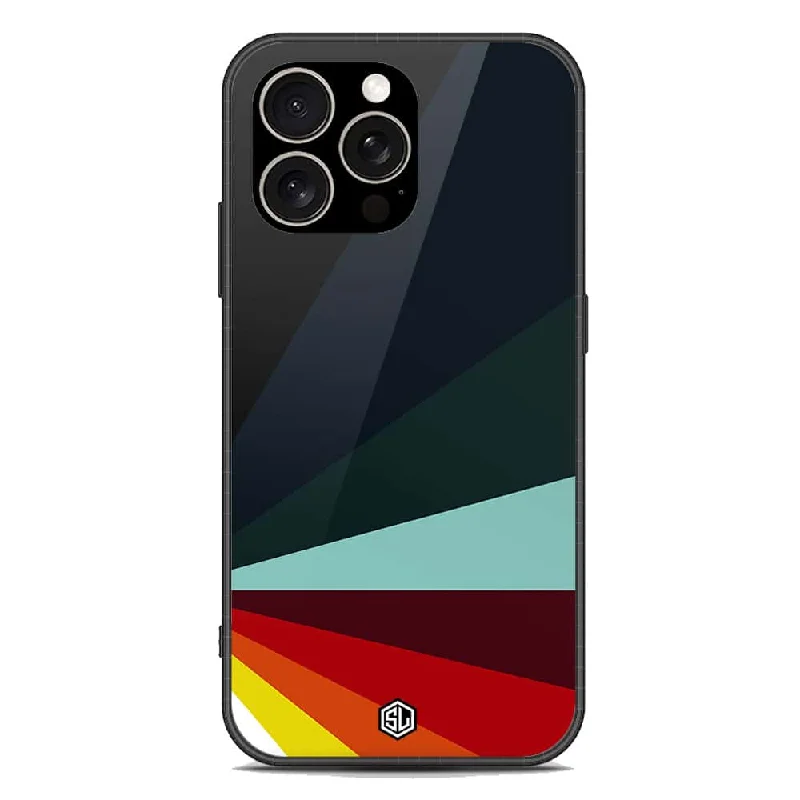 Retro Stripes Series Soft Phone Case - Premium Glass Case - iPhone 15 Pro