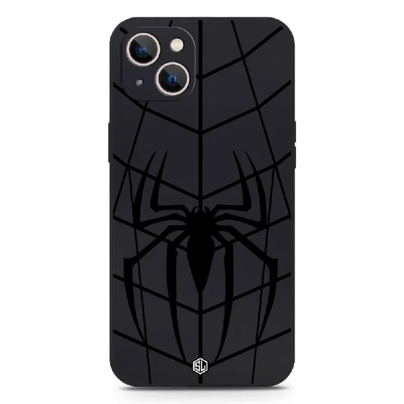 X-Spider Design Soft Phone Case - Silica Gel Case - Black - iPhone 13 Mini