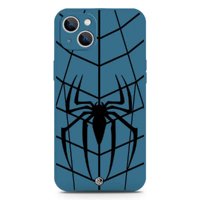 X-Spider Design Soft Phone Case - Silica Gel Case - Blue - iPhone 13 Mini