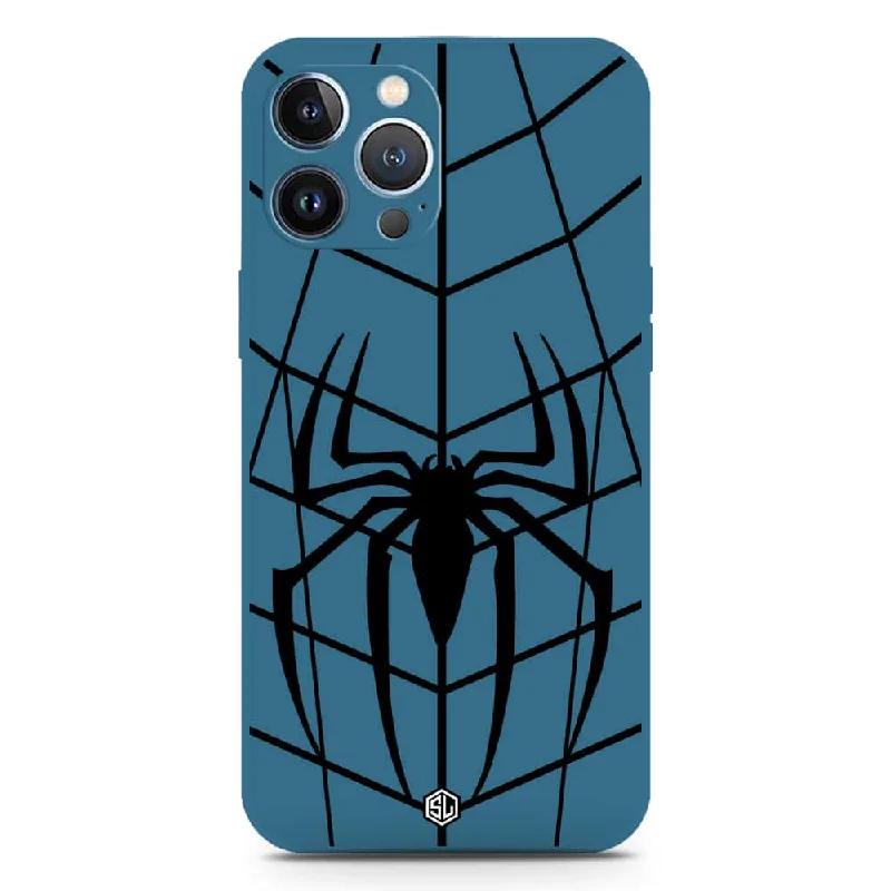 X-Spider Design Soft Phone Case - Silica Gel Case - Blue - iPhone 13 Pro Max