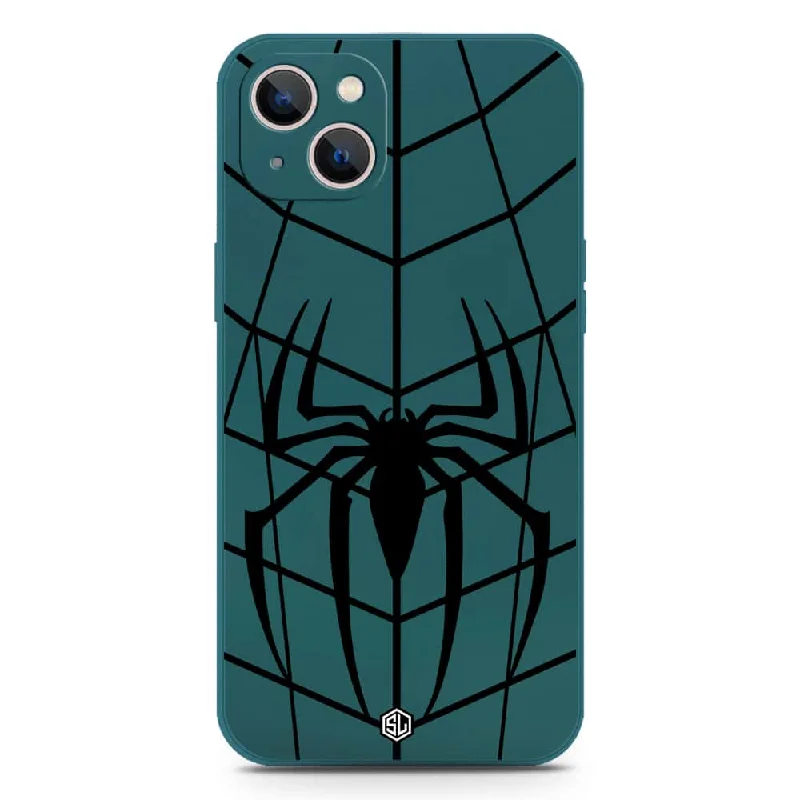 X-Spider Design Soft Phone Case - Silica Gel Case - Darkgreen - iPhone 13 Mini