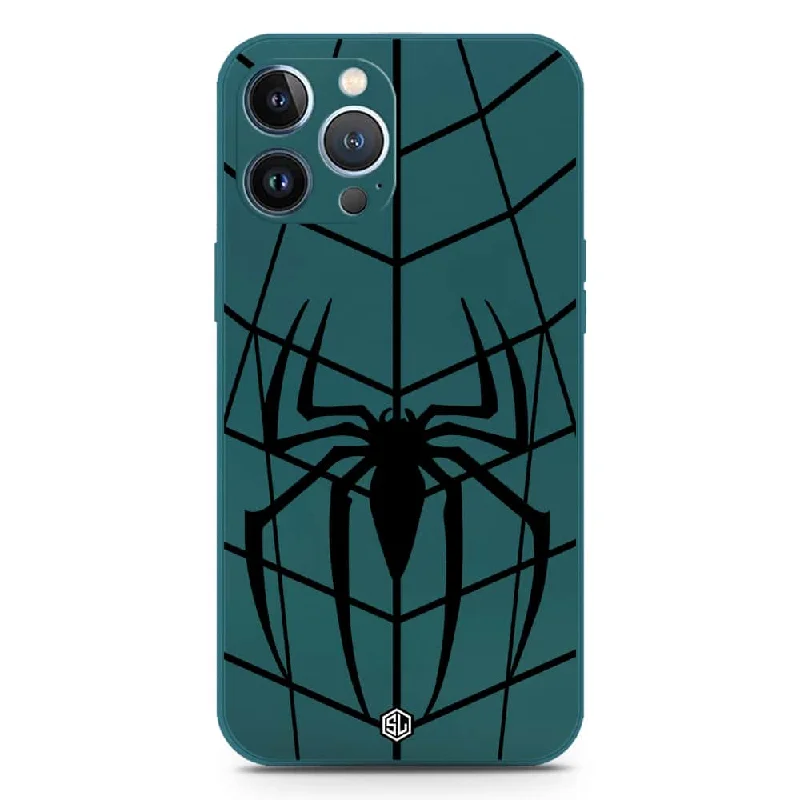 X-Spider Design Soft Phone Case - Silica Gel Case - Darkgreen - iPhone 13 Pro Max