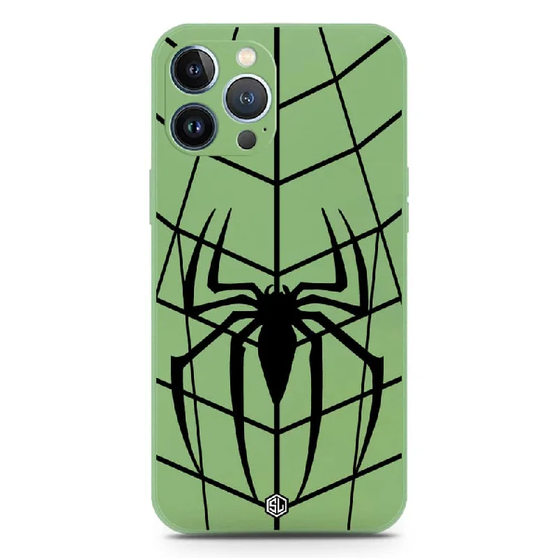 X-Spider Design Soft Phone Case - Silica Gel Case - LightGreen - iPhone 13 Pro Max