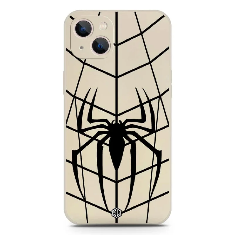 X-Spider Design Soft Phone Case - Silica Gel Case - Offwhite - iPhone 13 Mini