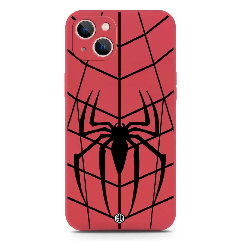 X-Spider Design Soft Phone Case - Silica Gel Case - Red - iPhone 13 Mini