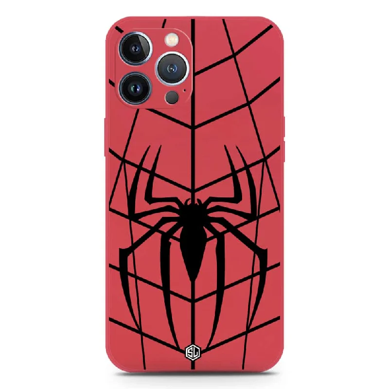 X-Spider Design Soft Phone Case - Silica Gel Case - Red - iPhone 13 Pro Max